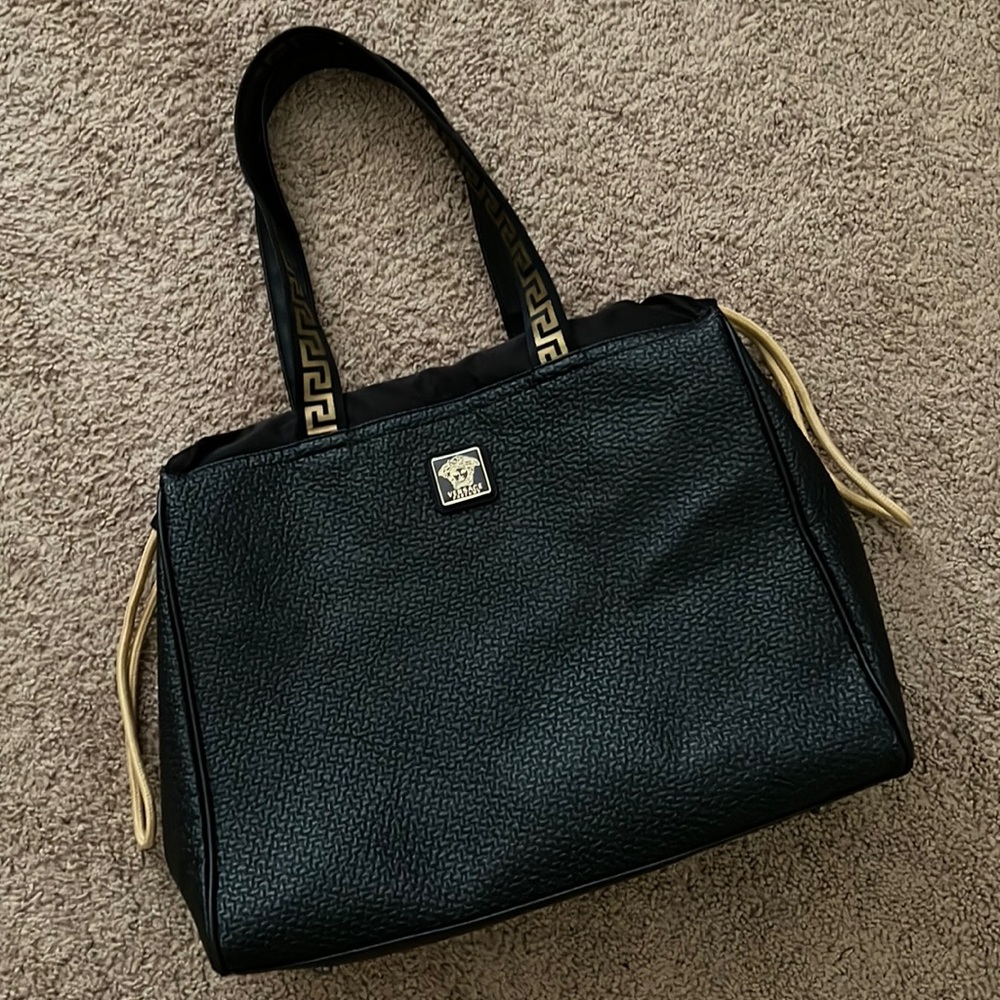 Versace Leather Tote Bag